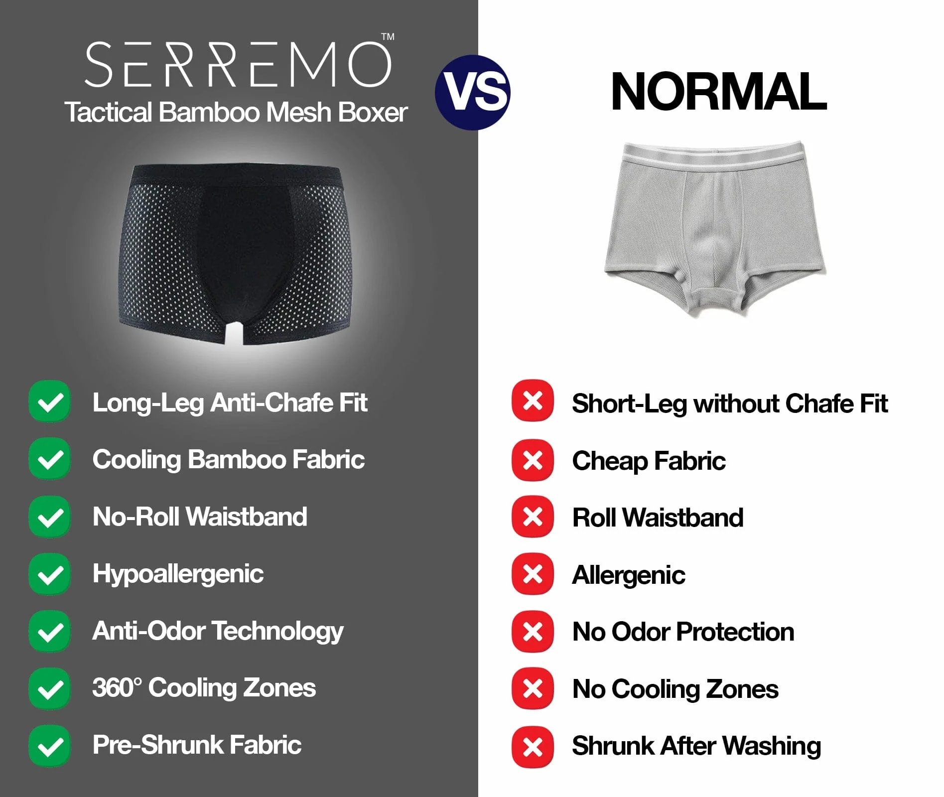 Tactical Bamboo Boxer (5-Pack) - Image 3