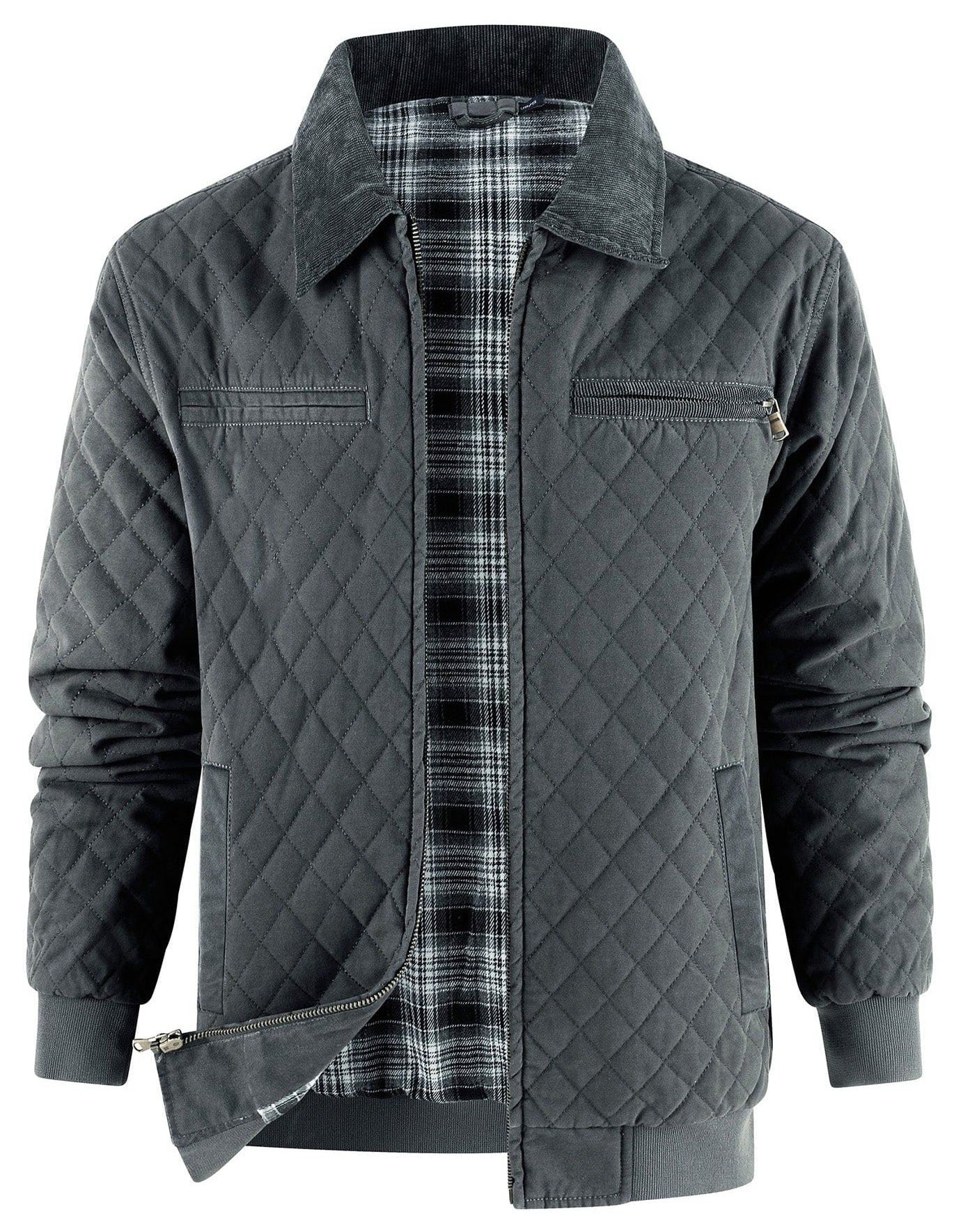 Diamond Quilt Jacket - Image 3