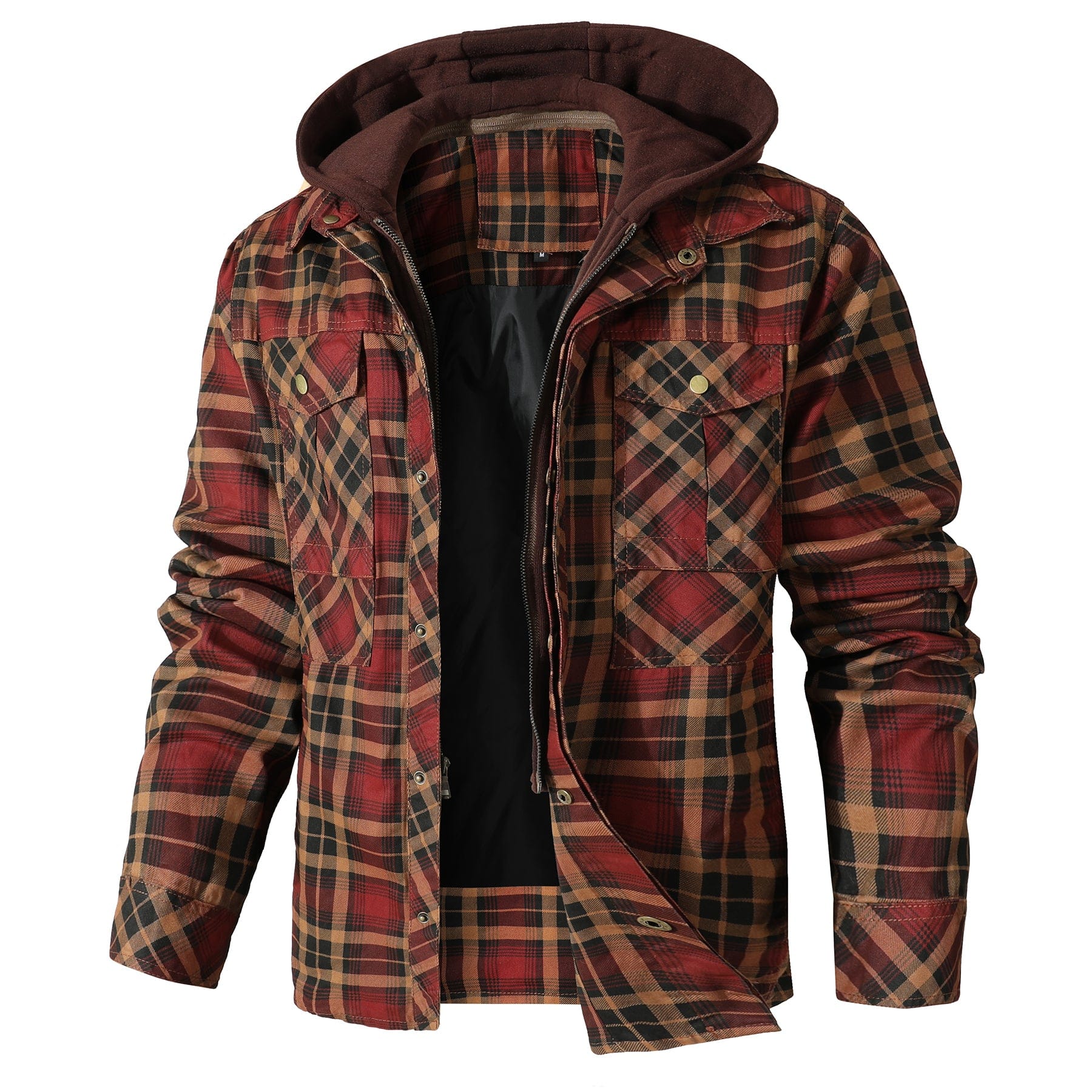 Hooded Flannel Jacket (4 Designs) - Image 3