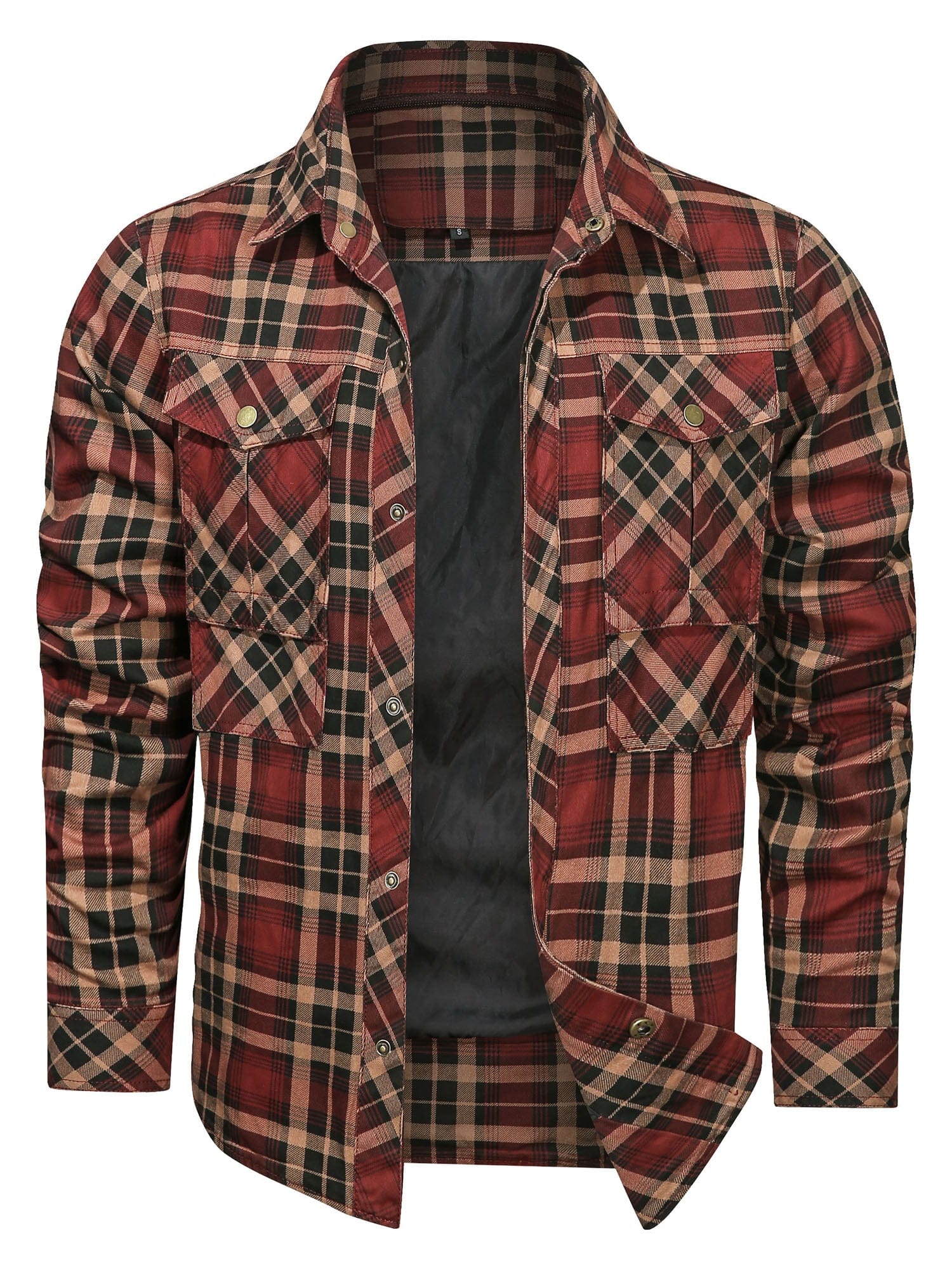 Hooded Flannel Jacket (4 Designs) - Image 9