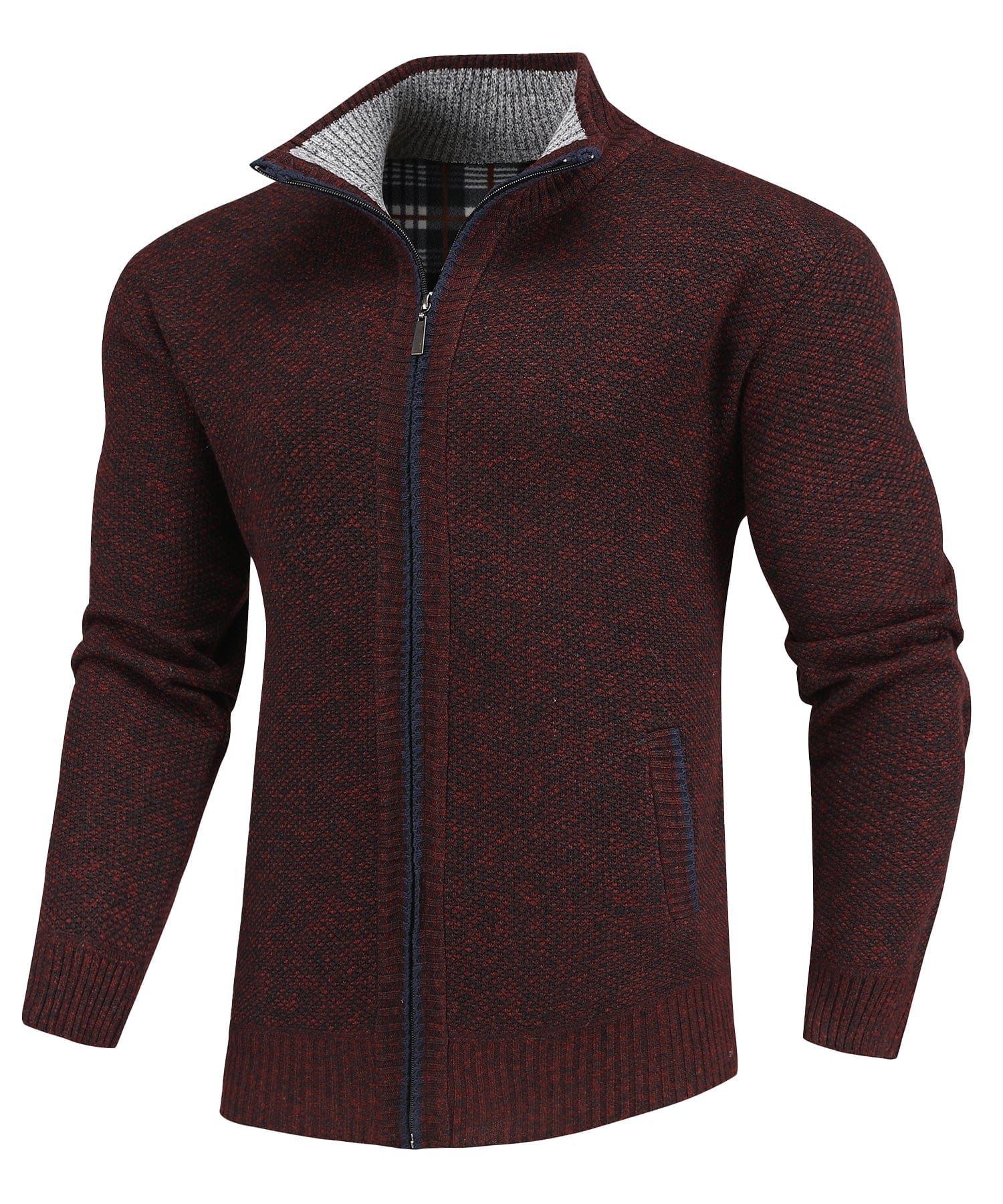 Flannel-Lined Full-Zip Sweater (5 Designs) - Image 10