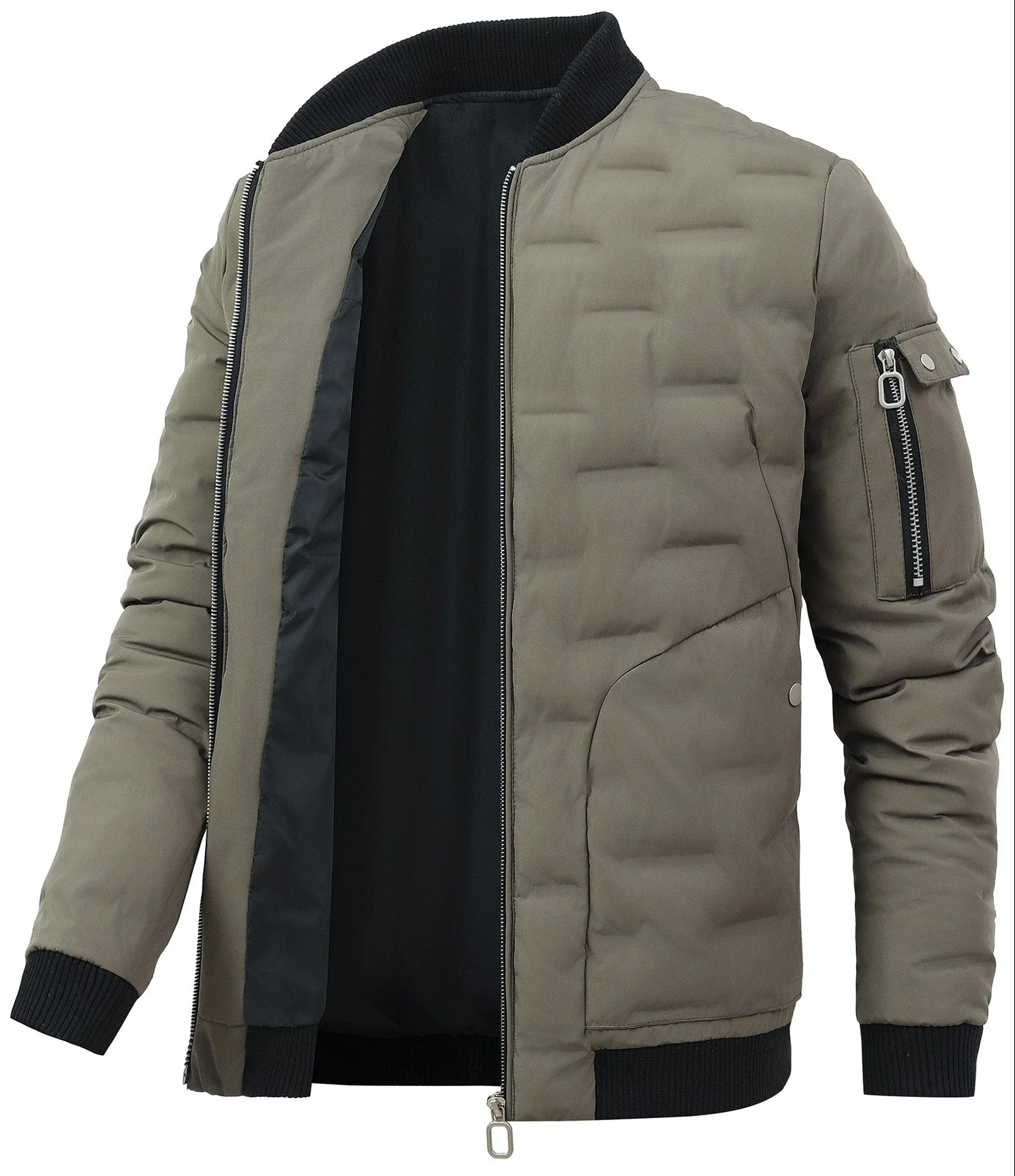 Puffer Bomber Jacket - Image 3